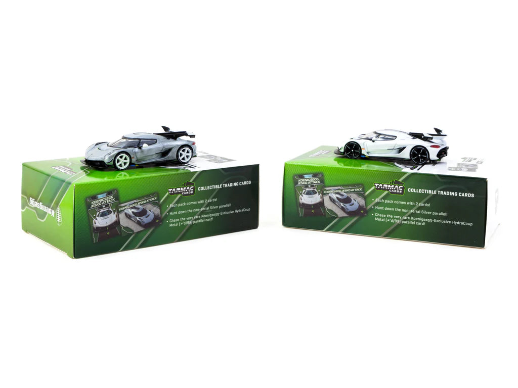 Tarmac Works 1/64 Koenigsegg Jesko Attack White with Tarmac Cards - Lamley Special Edition - GLOBAL64