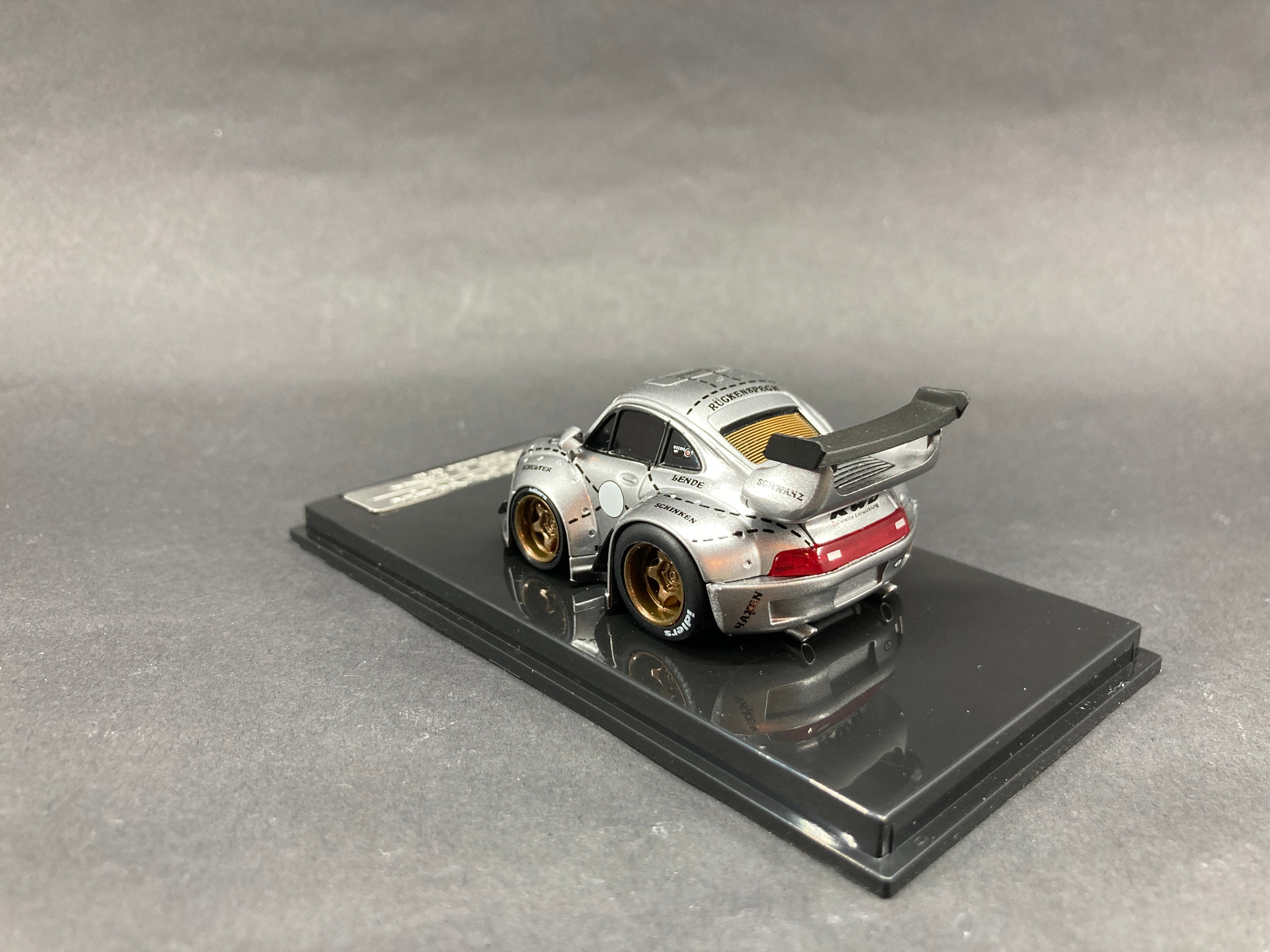 YOU&CAR x Furuya 1/64 Porsche Carrera 911 993 RWB Silver Pig