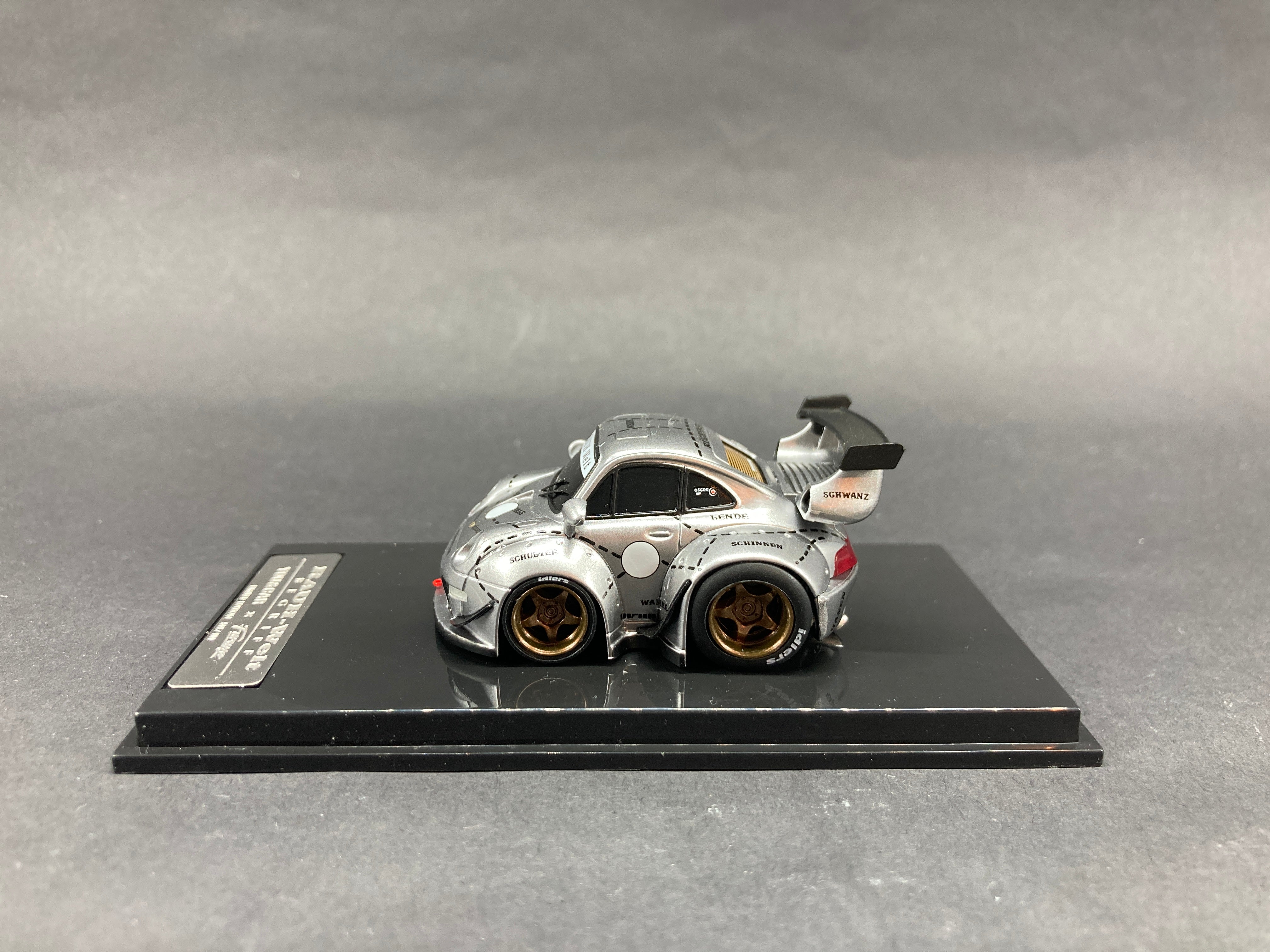 YOU&CAR x Furuya 1/64 Porsche Carrera 911 993 RWB Silver Pig Q-Car